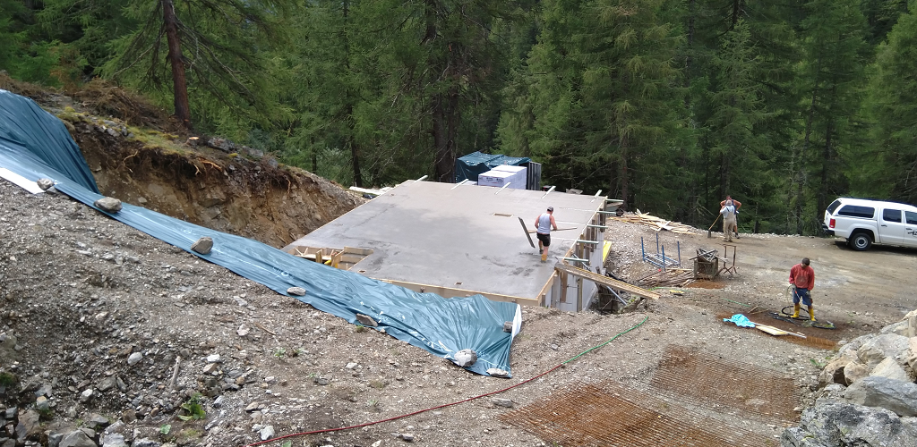 Betondecke geschafft.